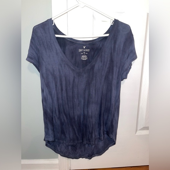 American Eagle Soft and Sexy tee size XS. Great shape. Navy blue. - Picture 1 of 2